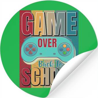 Discover Game Over Back To School Stickers