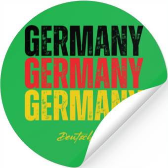 Discover Germany flag, German pride Stickers