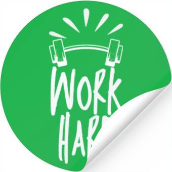 Discover work hard Stickers