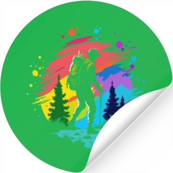 Discover Hiking Solo Summit Stickers