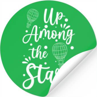 Discover Balloon Ride Sky Flame Stickers