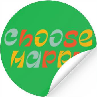Discover Choose Happy Stickers