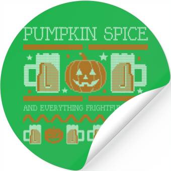 Discover Pumpkin Spice Halloween Drink Stickers