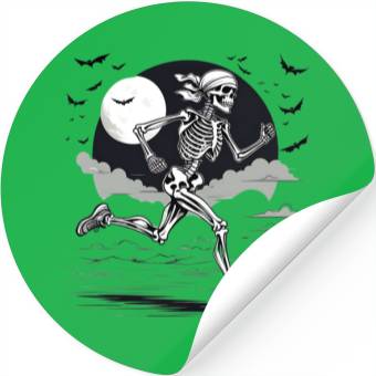 Discover Midnight Marathon: Skeleton's Sprint Stickers