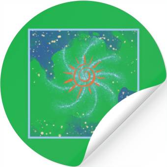 Discover galaxy sun Stickers