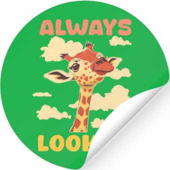 Discover Giraffe Always Look Up Stickers