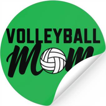 Discover Volleyball Mom Stickers