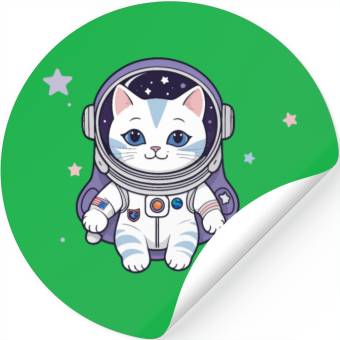 Discover Paws in Space Stickers