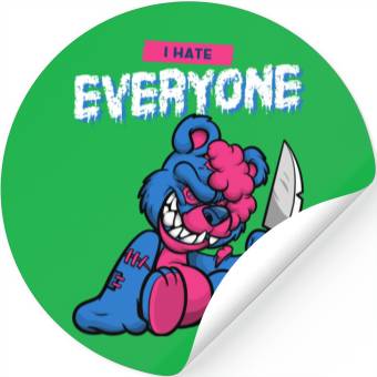 Discover I Hate Everyone | Sarcastic Stickers