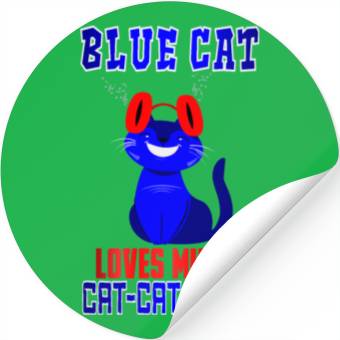 Discover BLUE CAT LOVES MUSIC Stickers