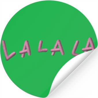 Discover LA LA LA embroidered Stickers