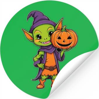 Discover Cute halloween goblin Stickers