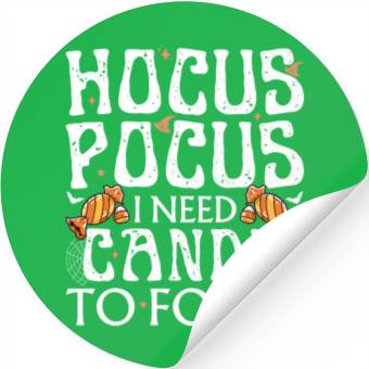 Discover Hocus Pocus I Need Candy To Focus Stickers