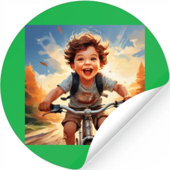 Discover Joyful Rides Stickers