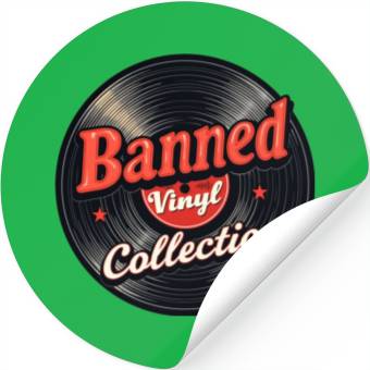 Discover Banned Vinyl Collection Stickers
