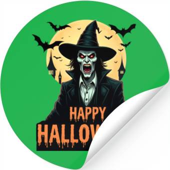 Discover Halloween Horror Witch Stickers