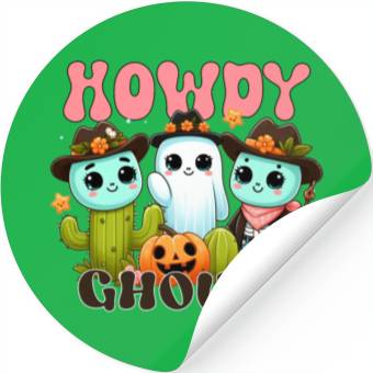 Discover Howdy Ghouls Stickers