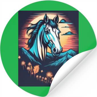 Discover horse print Stickers