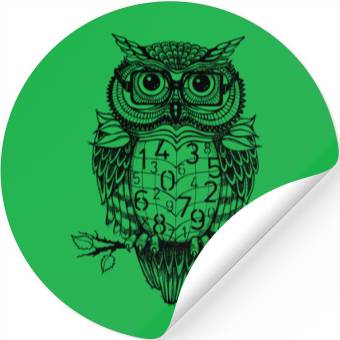 Discover Smart Owl Math Numbers | STEM, Science, Professors Stickers
