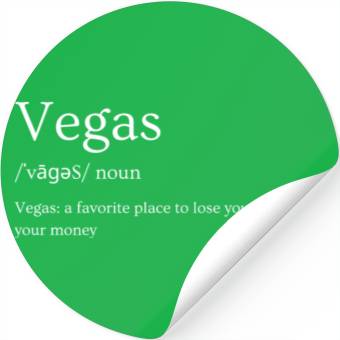 Discover Funny Vegas definition Stickers
