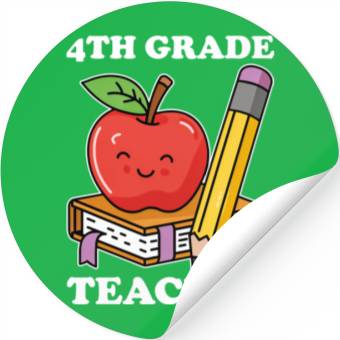 Discover 4th Grade Teacher Back to School Stickers