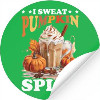 Discover I Sweat Pumpkin Spice Stickers
