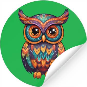 Discover Halloween Owl Alebrije Stickers