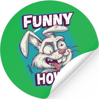 Discover Funny How? – Crazy Bunny Face Stickers