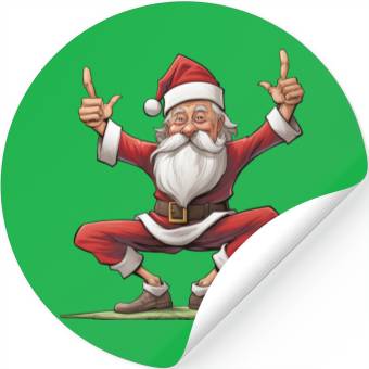 Discover Santas Yoga Stickers
