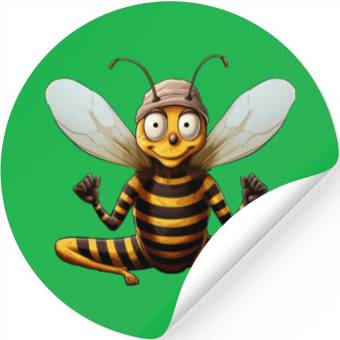 Discover Bee Yoga Stickers