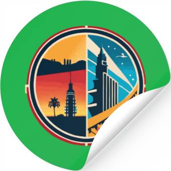 Discover Los Angeles Stickers