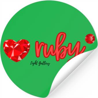 Discover Ruby gemstone jewel Stickers