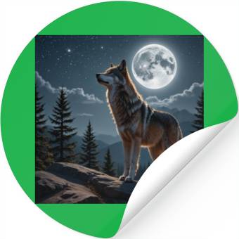 Discover animal wolf Stickers