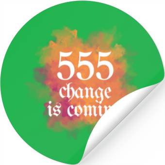 Discover 555 Angel Number Change Stickers