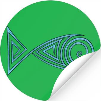 Discover Zentangle stylized fish Stickers