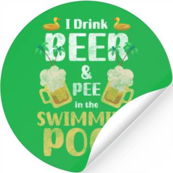 Discover Pool Sport Hobby Summer Stickers