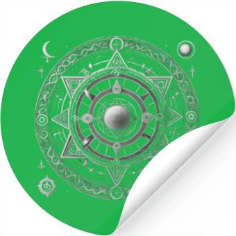 Discover Cosmic Mandala Design Stickers
