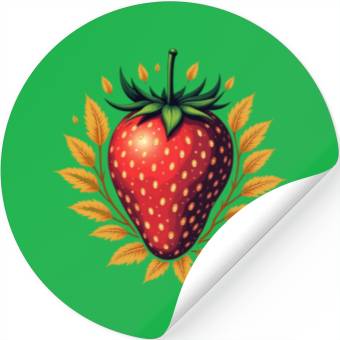 Discover strawberry Stickers