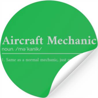 Discover Aircraft Mechanic Stickers