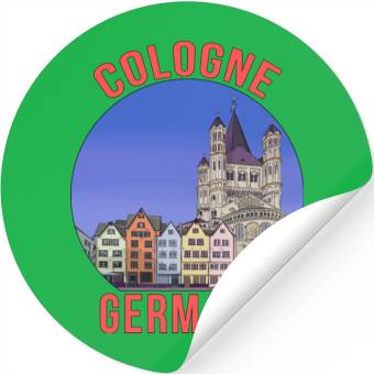 Discover Cologne Germany Stickers