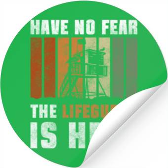 Discover Lifeguards Beach Summer Stickers