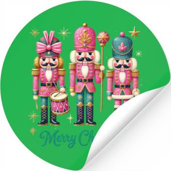 Discover Glitter Nutcracker Friends, Merry Christmas Stickers