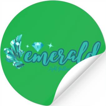 Discover Emerald gemstone jewel Stickers