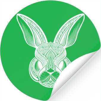 Discover Tribal rabbit Stickers