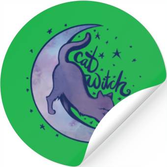 Discover Cat Witch Stickers