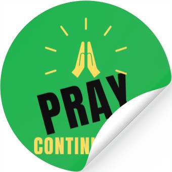 Discover Pray Continually Inspirational Stickers