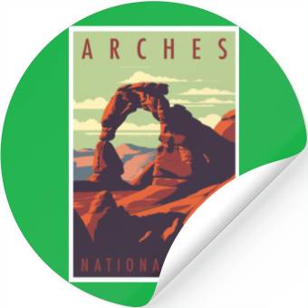 Discover Arches National Park Stickers
