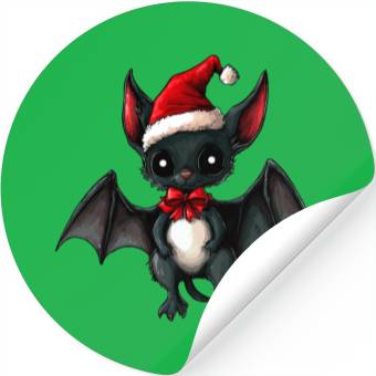 Discover Christmas bats Stickers