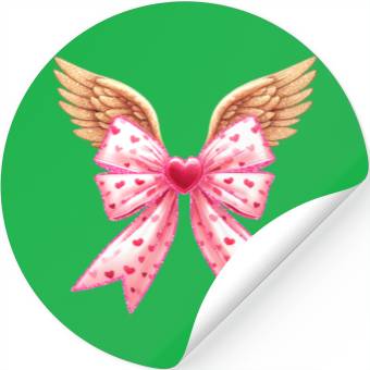Discover Cupid Bow, Valentine Retro Stickers
