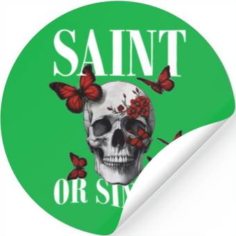 Discover Cool Butterfly Skull Stickers